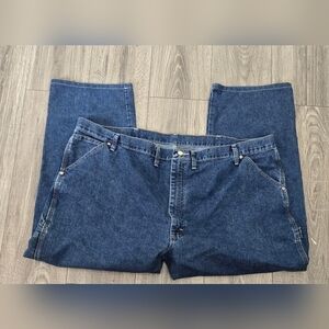 Wrangler Men's Relaxed Carpenter Blue Jeans